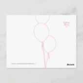 Dank u Briefkaart - Bubble Design (Achterkant)