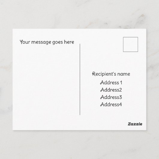 Dank u briefkaart. Exotische roze vogel, schemerig Briefkaart (Achterkant)