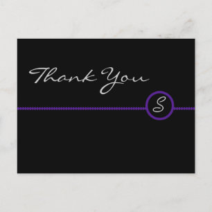 Dank u Briefkaart Monogram