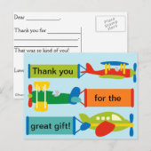 Dank u briefkaart (personaliseer) (Voorkant / Achterkant)