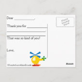 Dank u briefkaart (personaliseer) (Achterkant)