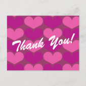 Dank u briefkaarten met hart print (Voorkant)