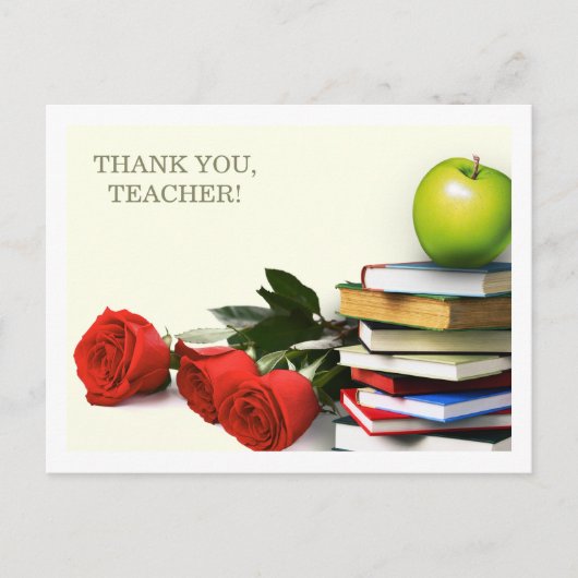 Dank u Briefkaarten van de leraar (Voorkant)