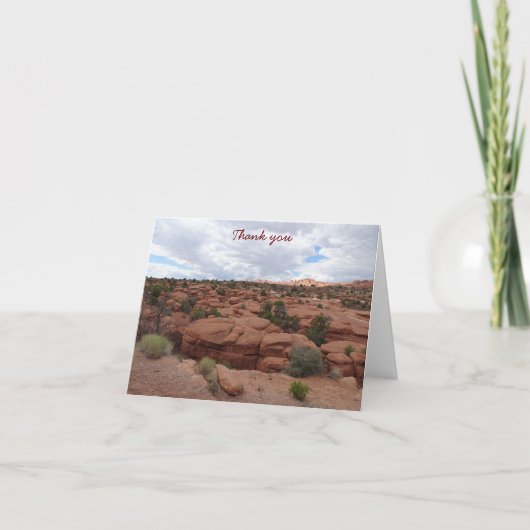 Dank u briefpapier - Arches National Park Bedankkaart (Voorkant)