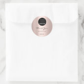 Dank u bruiloft bruids lief 16e Roos Logo Ronde Sticker (Tas)