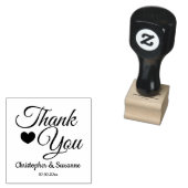 Dank u bruiloft gepersonaliseerd rubberstempel (Gestempeld)