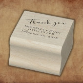 Dank u bruiloft gepersonaliseerd rubberstempel