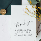 Dank u bruiloft gepersonaliseerd rubberstempel