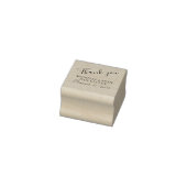 Dank u bruiloft gepersonaliseerd rubberstempel (Stempel)