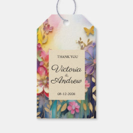 Dank u bruiloft gunst Labels Cadeaulabel