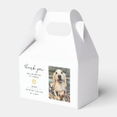 Dank u bruiloft huisdier foto poot afdrukken bedankdoosjes (Achterkant)