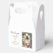 Dank u bruiloft huisdier foto poot afdrukken bedankdoosjes (Geopend)