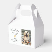 Dank u bruiloft huisdier foto poot afdrukken bedankdoosjes (Voorkant Zijde)