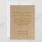 Dank u bruiloft islamitische Nikah Groet Kaart (Achterkant)