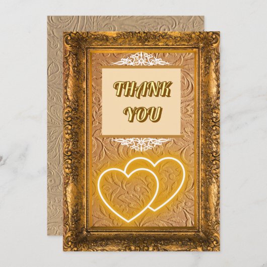 Dank u bruiloft islamitische Nikah Groet Kaart (Voorkant / Achterkant)