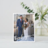 Dank u bruiloft Kaart (Staand voorkant)