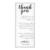 Dank u bruiloft Kaart (Voorkant)
