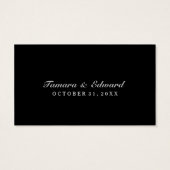 Dank u bruiloft Kaart Halloween Skeletten Elegant (Achterkant)