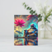 Dank u bruiloft Kaart - Lachende Boeddha (Staand voorkant)