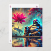 Dank u bruiloft Kaart - Lachende Boeddha (Voorkant / Achterkant)