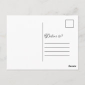 Dank u bruiloft moderne kalligrafie stoffige Roos Briefkaart (Achterkant)