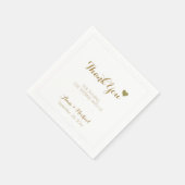 Dank-u bruiloft receptie feest servetten (Hoek)