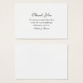 Dank u bruiloft sjabloon visitekaartje (Voorkant /achterkant)