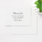 Dank u bruiloft sjabloon visitekaartje (Bureau)