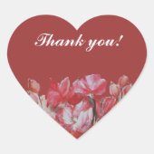 Dank u bruiloft sticker (Voorkant)