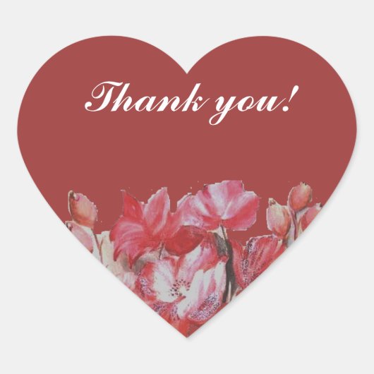 Dank u bruiloft sticker (Voorkant)