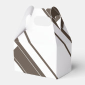 Dank u bruin rustiek welp Beer Baby shower Bedankdoosjes (Achterkant)