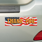Dank u Bumpersticker (Op auto)