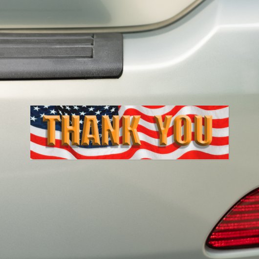 Dank u Bumpersticker (Op auto)