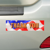 Dank u Bumpersticker (Op auto)