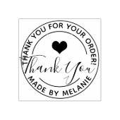 Dank u Business Logo Elegant Script Custom Rubberstempel (Afrduk)