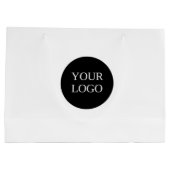 Dank u Business Logo QR Code Groot Cadeauzakje (Achterkant)