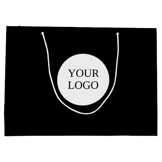 Dank u Business Logo QR Code Groot Cadeauzakje (Achterkant)