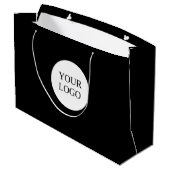 Dank u Business Logo QR Code Groot Cadeauzakje (Achterkant Gekanteld)