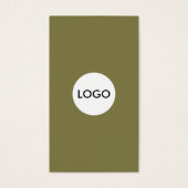 Dank u Business Logo QR Code Label Hang Label Visitekaartje (Voorkant)