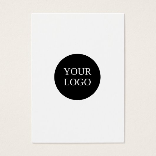 Dank u Business Logo QR Code Label Hang Label Visitekaartje (Voorkant)