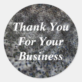 Dank u Business Modern Customer Appreciation Ronde Sticker