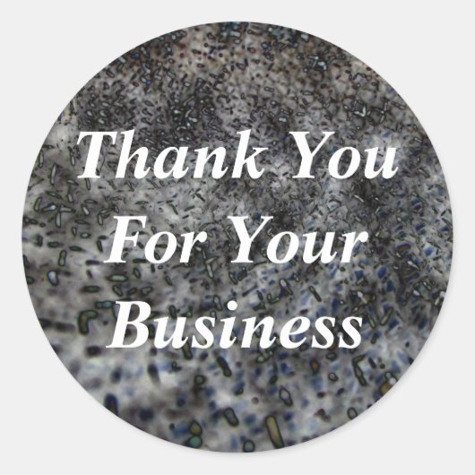 Dank u Business Modern Customer Appreciation Ronde Sticker (Voorkant)