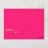 Dank u Business Pink Gold Persoonlijk Briefkaart (Achterkant)