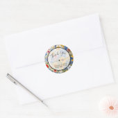 Dank u Business Summer Wild Flowers Ronde Sticker (Envelop)