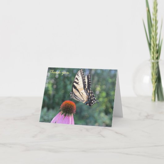 Dank u - Butterfly Bedankkaart (Voorkant)