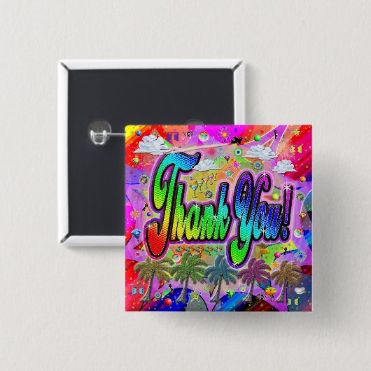 Dank u Button Vista Express (Voorkant /achterkant)