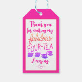 Dank u Cadeau Label Fabulous 40 Cadeaulabel (Achterkant)