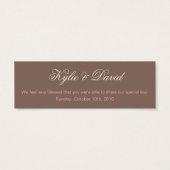 DANK U CADEAU LABEL :: paris streep Mini Visitekaartjes (Achterkant)