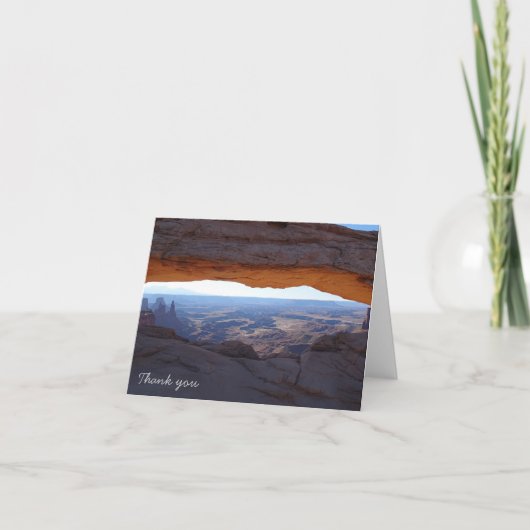 Dank u - Canyonlands Bedankkaart (Voorkant)
