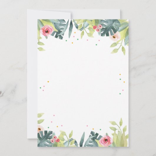 Dank u Card Party Dieren Meisje Safari Verjaardag Kaart (Achterkant)